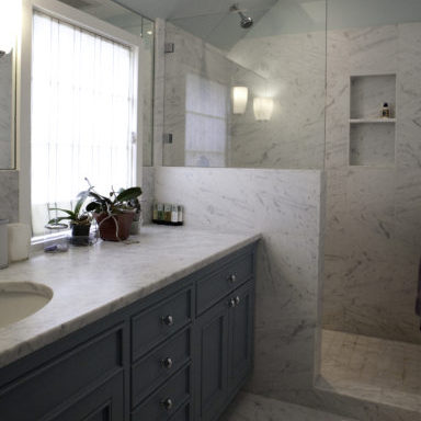 7-presidio-heights-bath-room-cotton-bud-soap-tray-counter-shade-blue-cabinet-vanity-sink-faucet-knob-hardware-shower-glass-screen-niche-tile