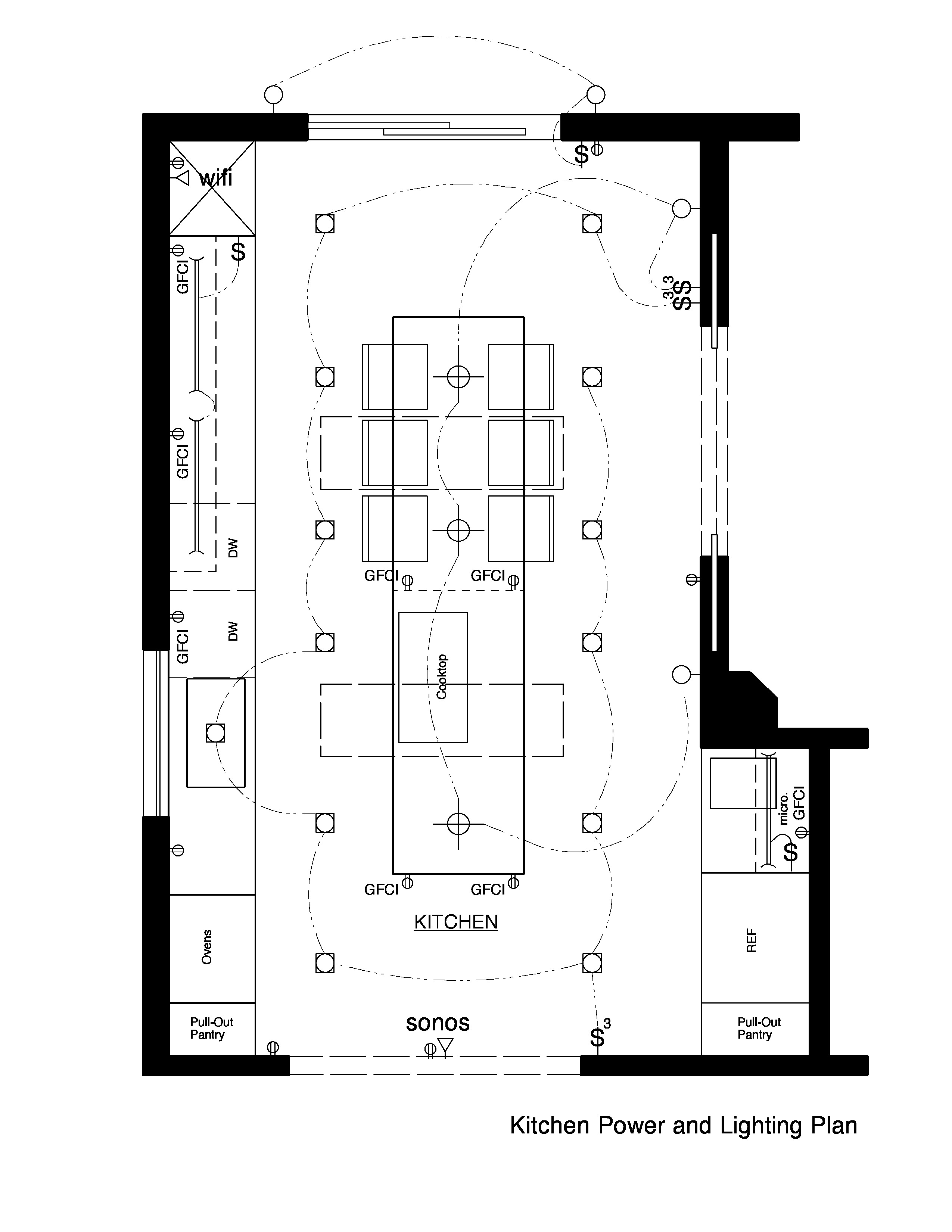 house lighting plan example